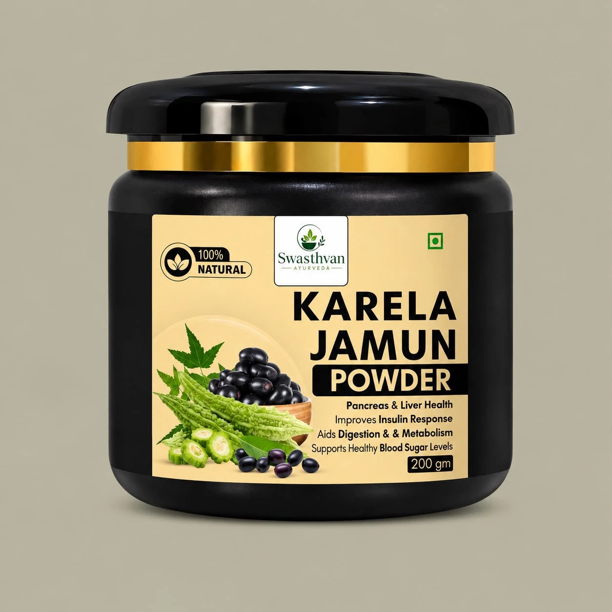 Karela Jamun Powder by Swasthvan